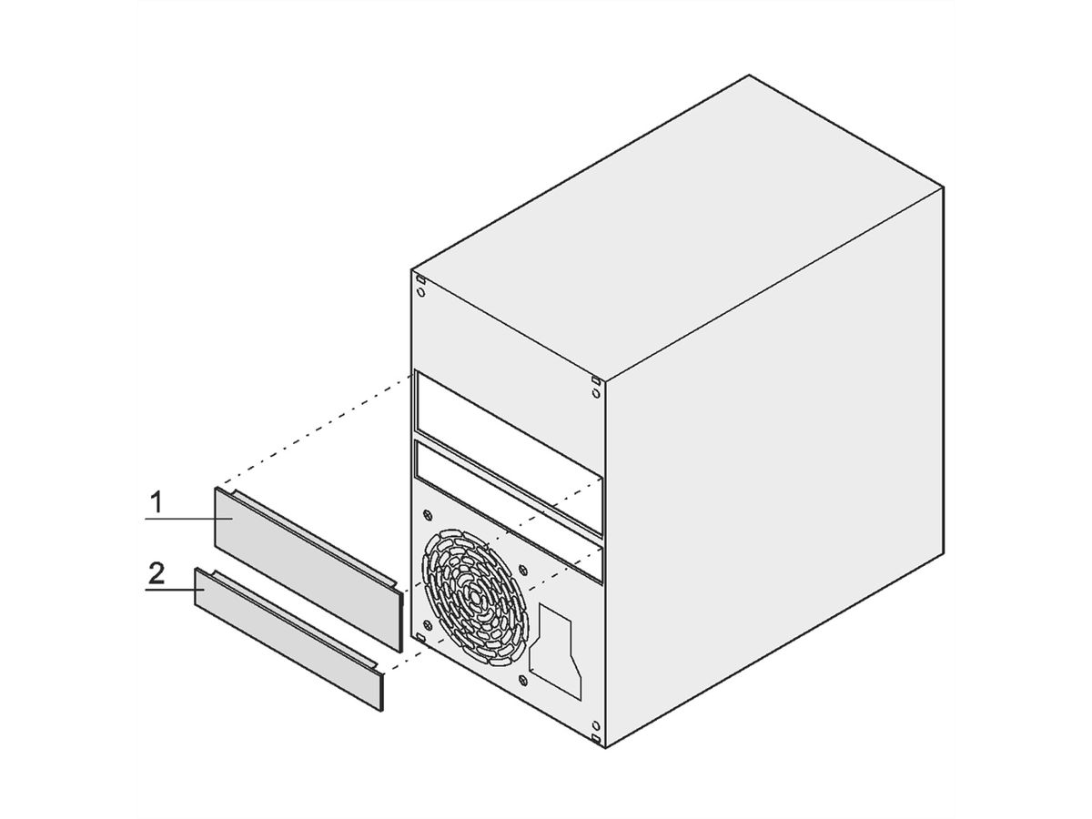 SCHROFF Abdeckung für Slim Line Laufwerke (CD/DVD) - ABDECKG.F. LAUFWERK SLIMLINE