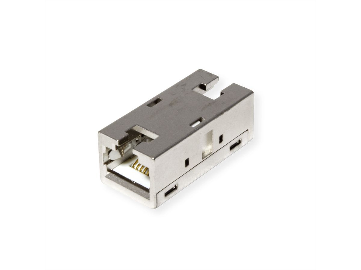 ROLINE RJ-45 Kupplung geschirmt, Kat.6A (Class EA), Metallgehäuse