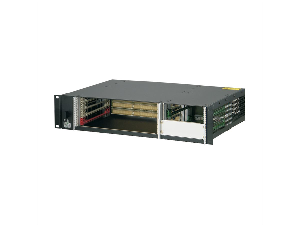 SCHROFF 2 HE, 4 Slot, mit Rear I/O, für 19"-Netzgerät - BGTR 2HE 275T 4SL CPCI 19"