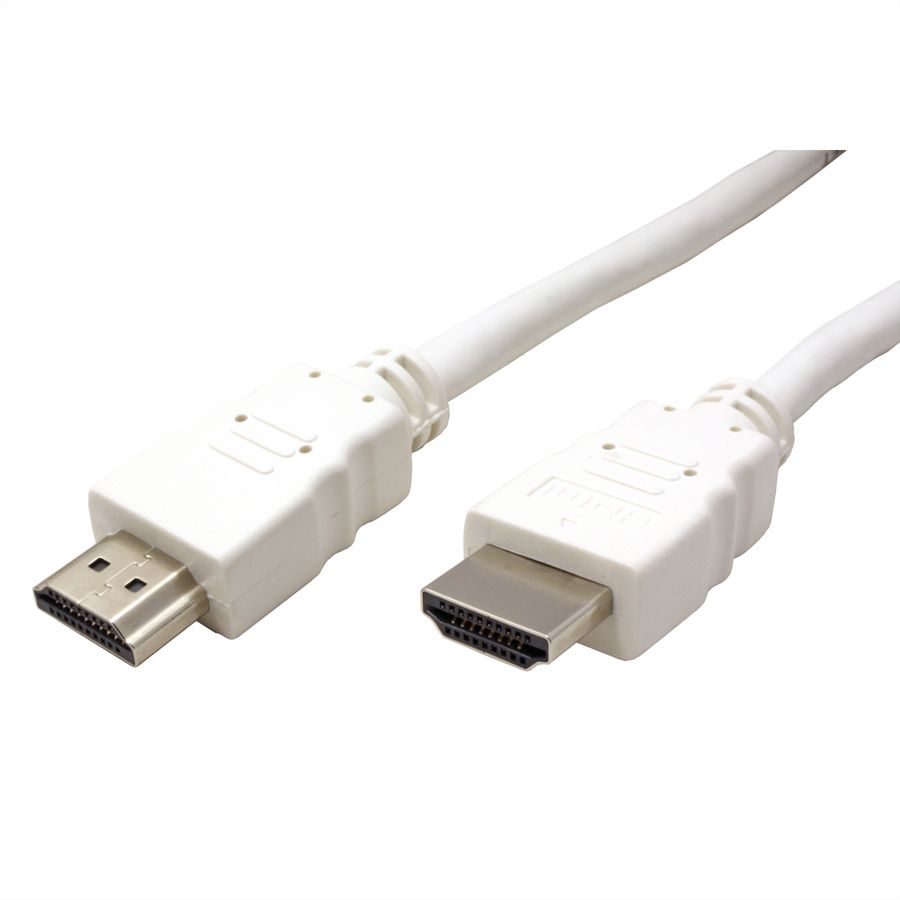 VALUE HDMI High Speed Kabel mit Ethernet, weiß, 1 m