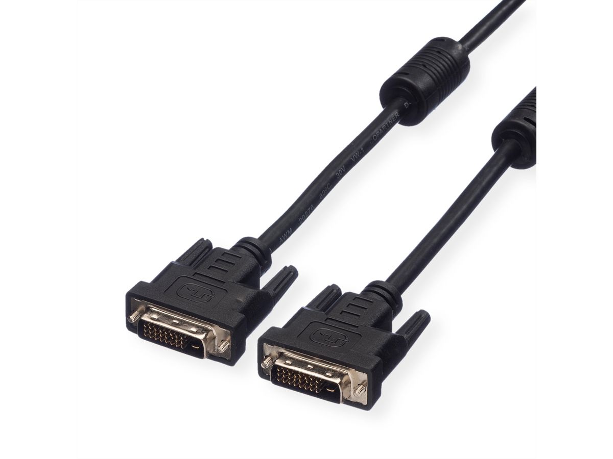 VALUE Monitorkabel DVI, DVI ST-ST, (24+1) dual link, 10 m