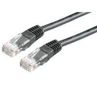 VALUE Patchkabel Cat.6 (Class E) UTP, schwarz, 5 m