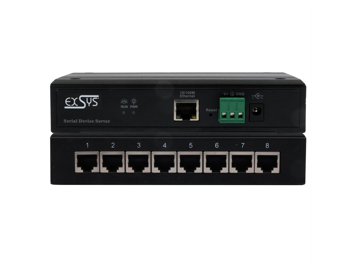 EX-61008 Serial Device Server 8 x Seriell RS-232/422/485