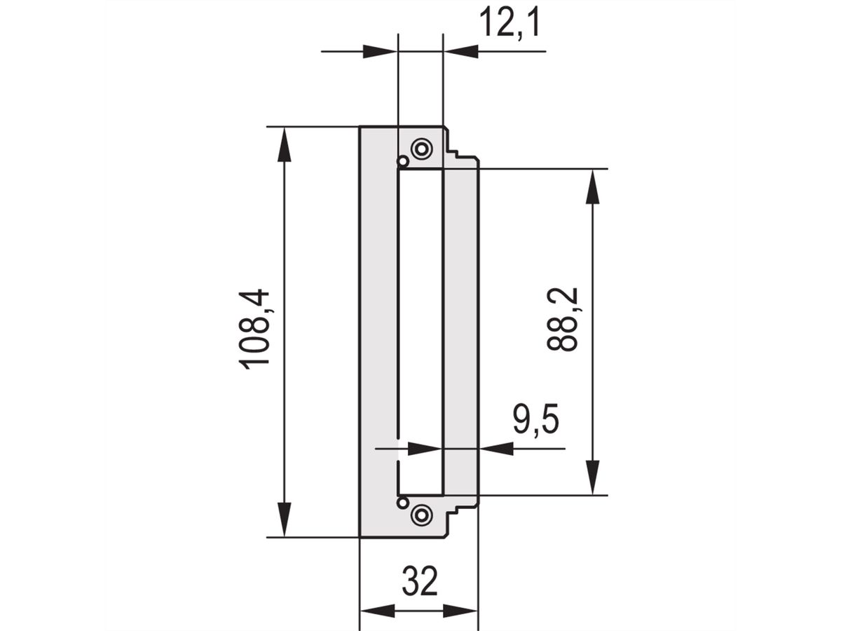 SCHROFF Rückwand - RUECKWAND HF-KASSETTE 7TE