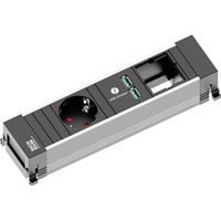 BACHMANN POWER FRAME Small 1x Schutzkontakt 1x USB Charger 1x ABD