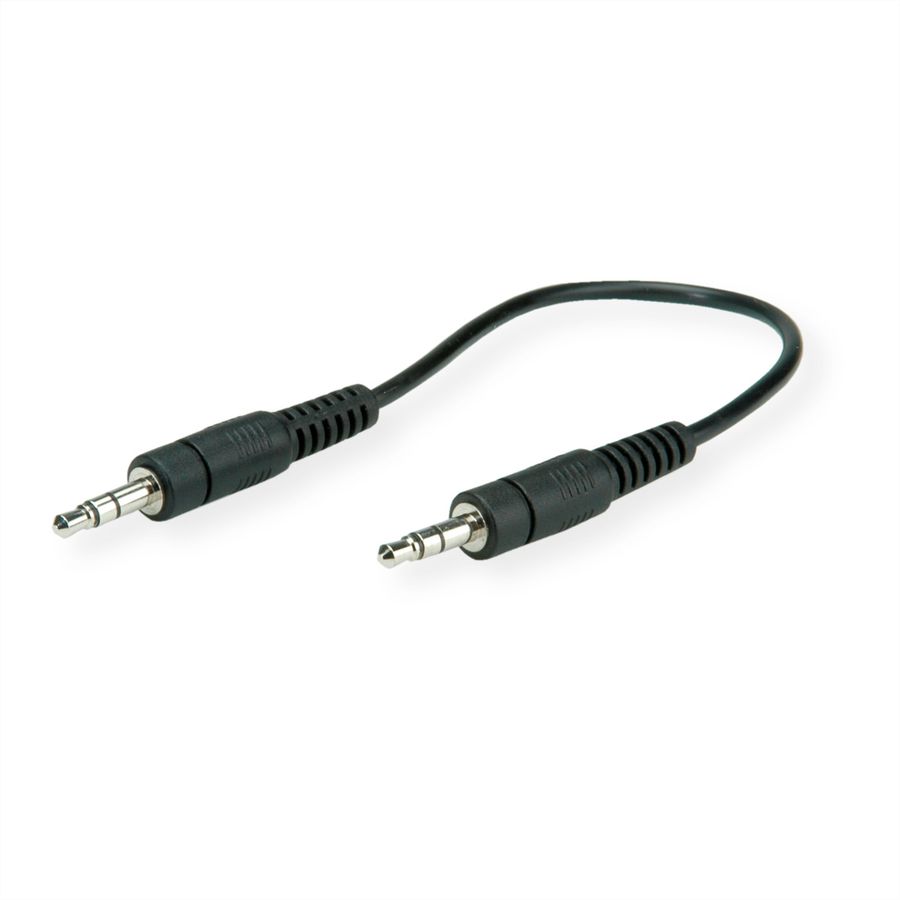 ROLINE 3,5mm Verbindungskabel ST / ST, 0,2 m