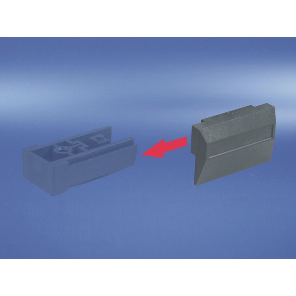 SCHROFF Stapelhilfe/Designelement - STAPELHILFE RAL9006 (4STK)