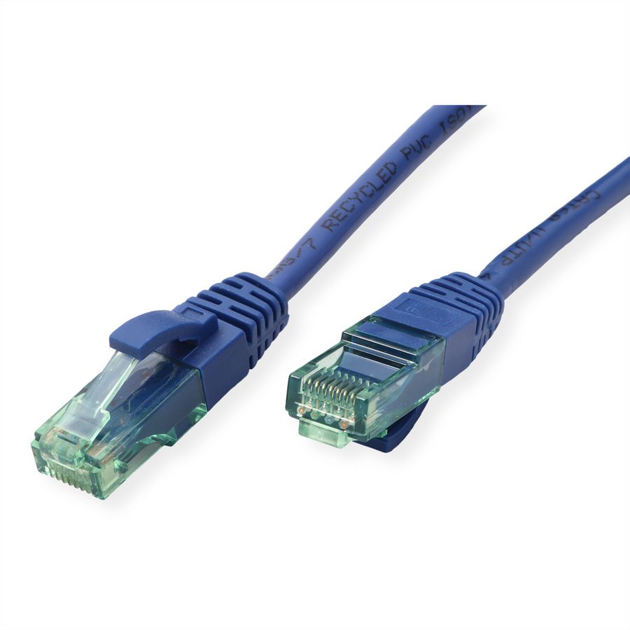 ROLINE RM Patchkabel Cat.6A UTP, blau, 3 m