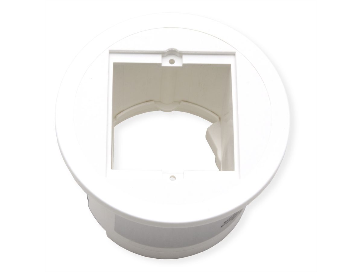 BACHMANN PIX 1xCM RAL9010 Zierring in Edelstahl-Optik