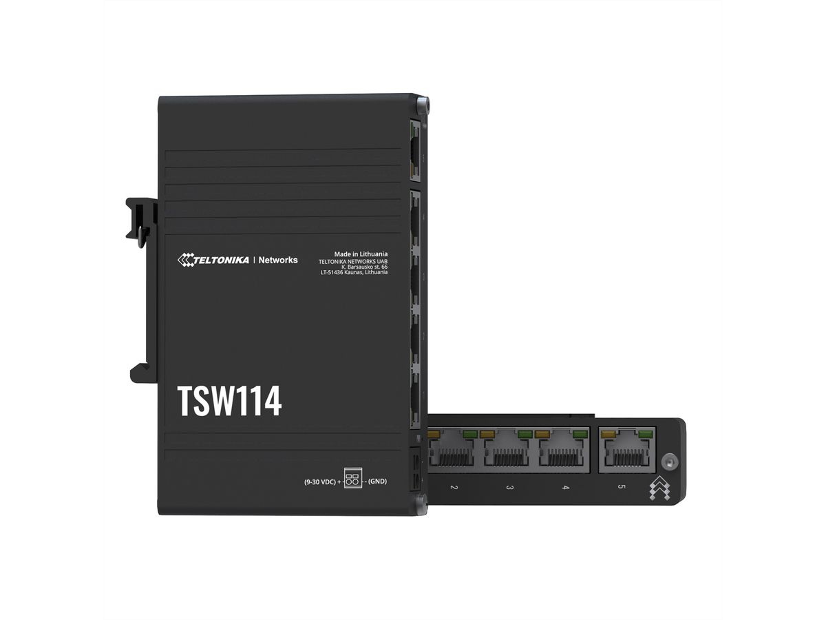 TELTONIKA TSW114 Gigabit DIN RAIL Switch