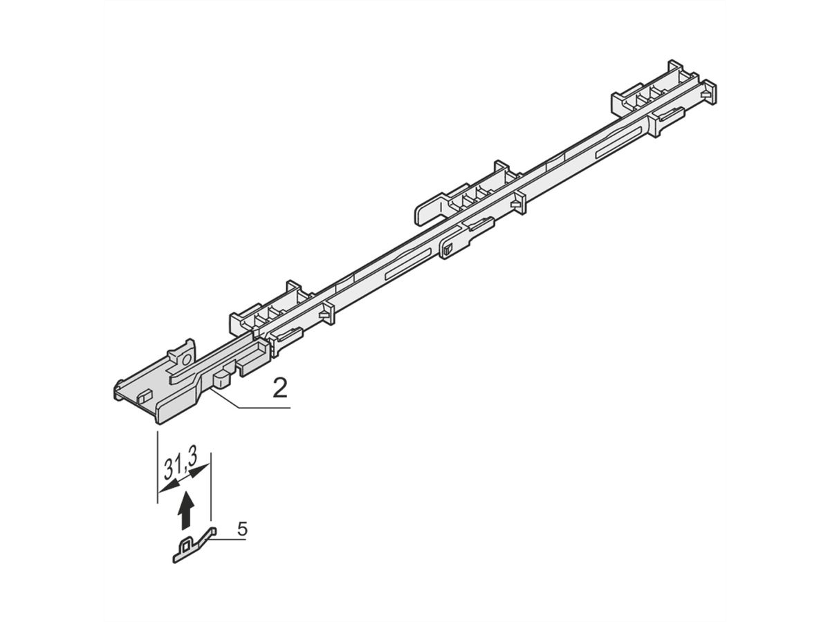 SCHROFF Strebe (Strut) - AMC STREBE MITTE LAY A 10STK