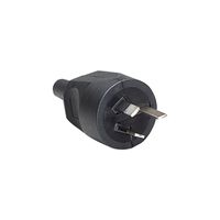 BACHMANN Schutzkontaktstecker, Australien 10A/250V, schwarz