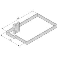 SCHROFF VARISTAR Kabelöse Stahl, 100x180, 4 St., an Holm (Schrankbreite 800 mm) oder 19''-Profil