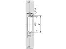 SCHROFF Frontplatte SUB-D Ausbruch - TEILFRONTPL.3HE 4TE 1X25 DC