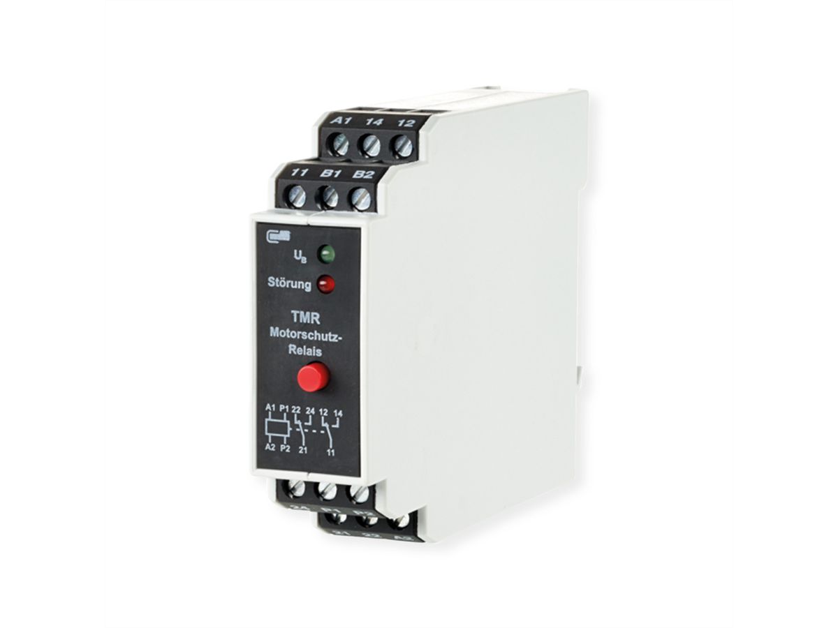METZ CONNECT Motorschutzrelais TMR-E12 mit Fehlerspeicher, 230 V AC, 2 Wechsler