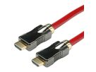 ROLINE 8K HDMI Ultra HD Kabel mit Ethernet, ST/ST, rot, 1 m