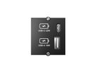 BACHMANN Custom Modul USB Charger Typ A & C 22W, Quickcharge, schwarz