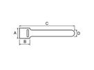 SCHROFF Klettband - KLETTVERSCHLUSS 10STK, Velcro®-Klettband 12 x 300 mm