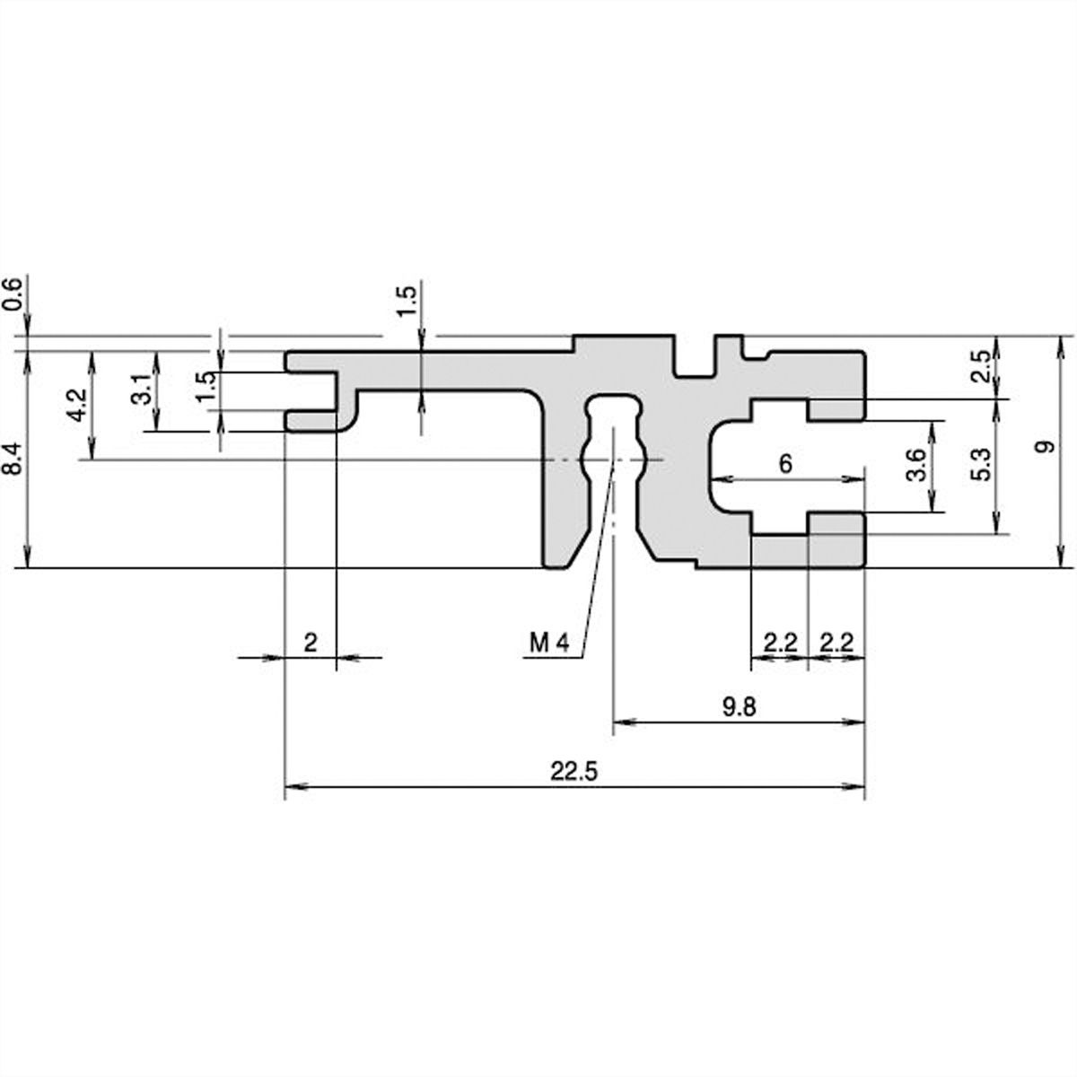 SCHROFF Typ L-ST leicht, Standard - MODULSCH. HINTEN 40TE L ST