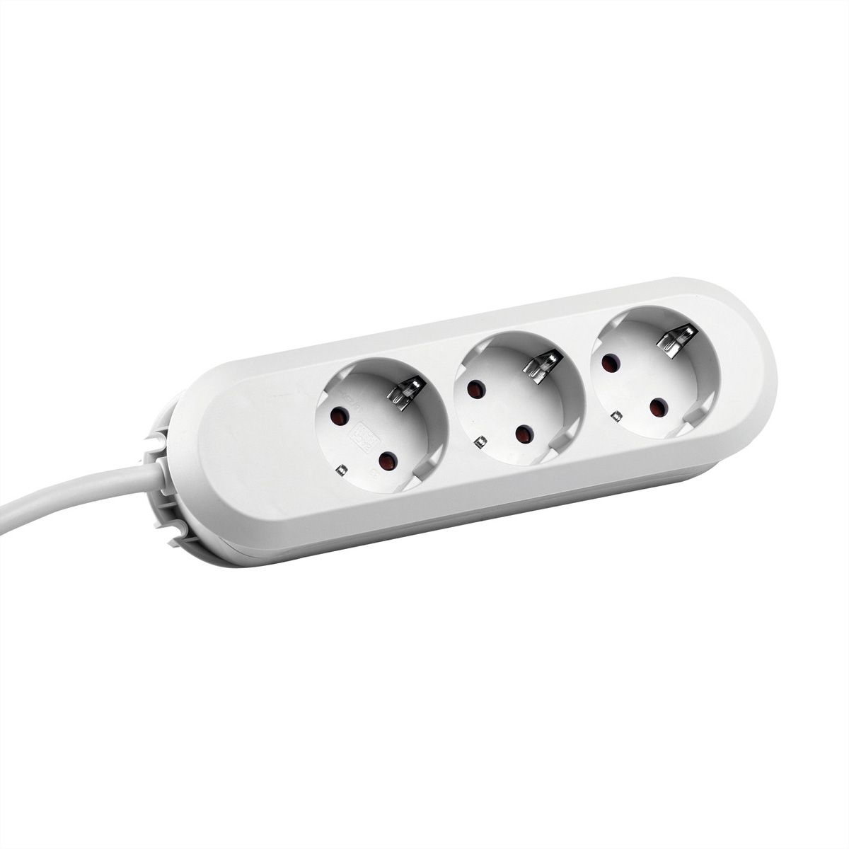 BACHMANN SMART Steckdosenleiste 3x Schutzkontakt, weiß, 1,5 m