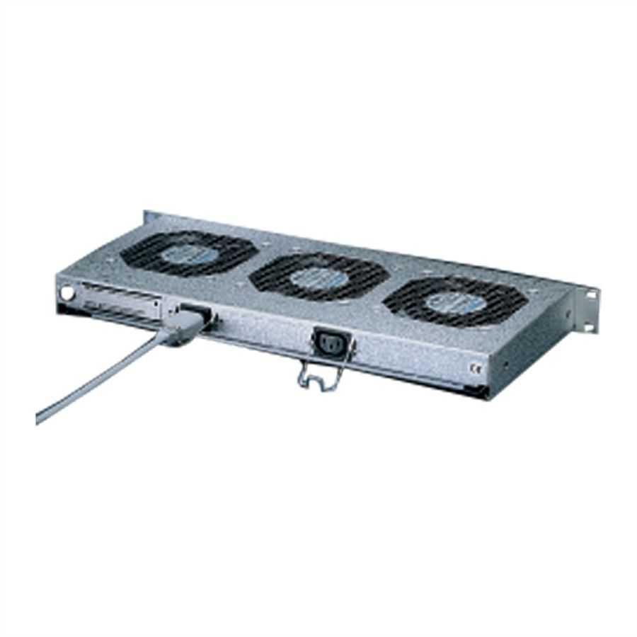 SCHROFF 19" Umlüfter, 6 Ventilatoren, 1 HE - UMLUEFTER 19"M.SCH. 24V