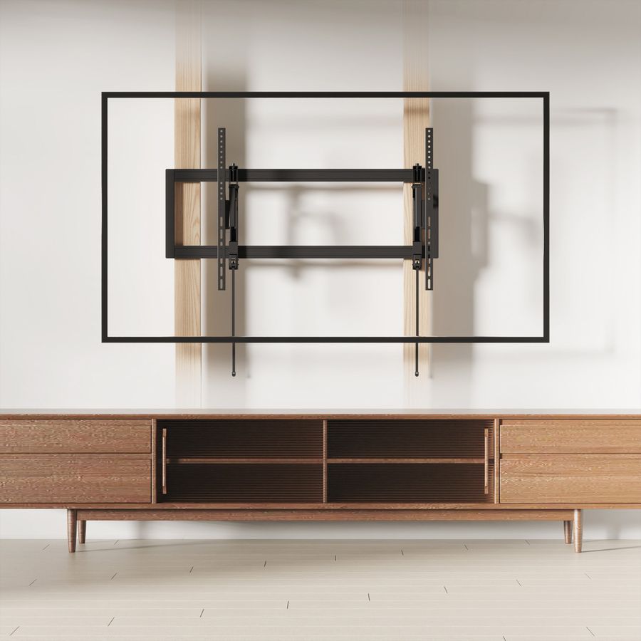 VALUE TV-Wandhalterung, hochbelastbar, ausziehbar, neigbar, 55-105 Zoll, bis 80 kg