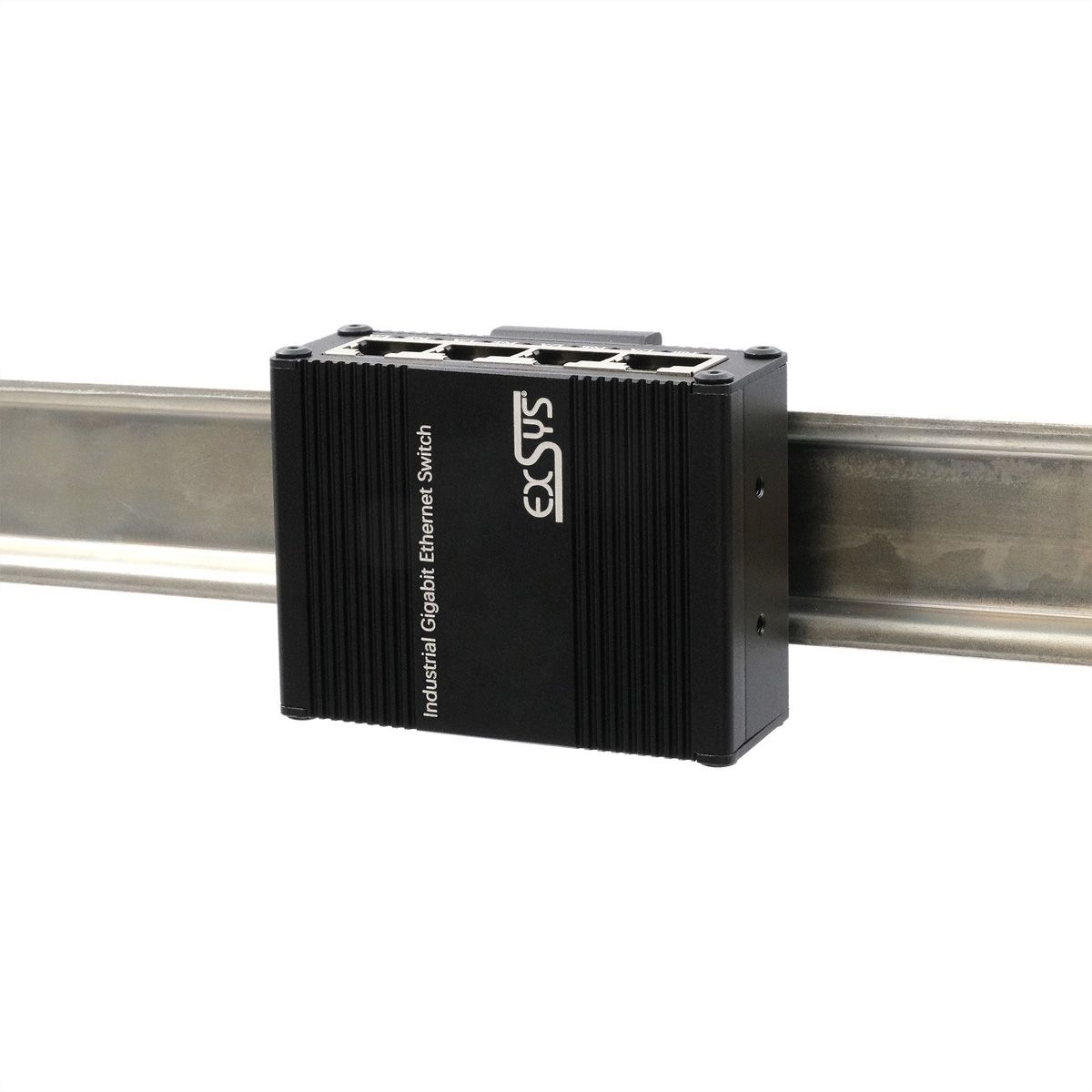 EXSYS EX-62021PoE-P 5-Port Industrial Gigabit Micro Switch mit Pass-Through, unmanaged