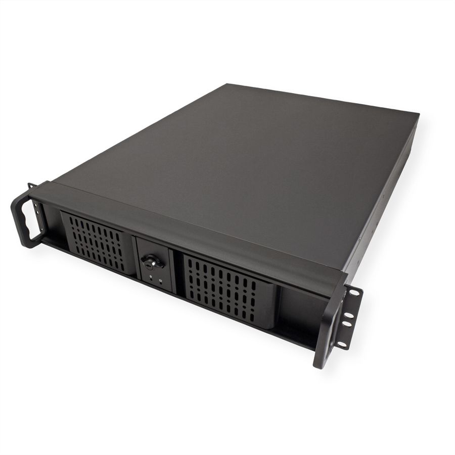 19" Servergehäuse 2U-2098-SL, 2HE, lang, schwarz