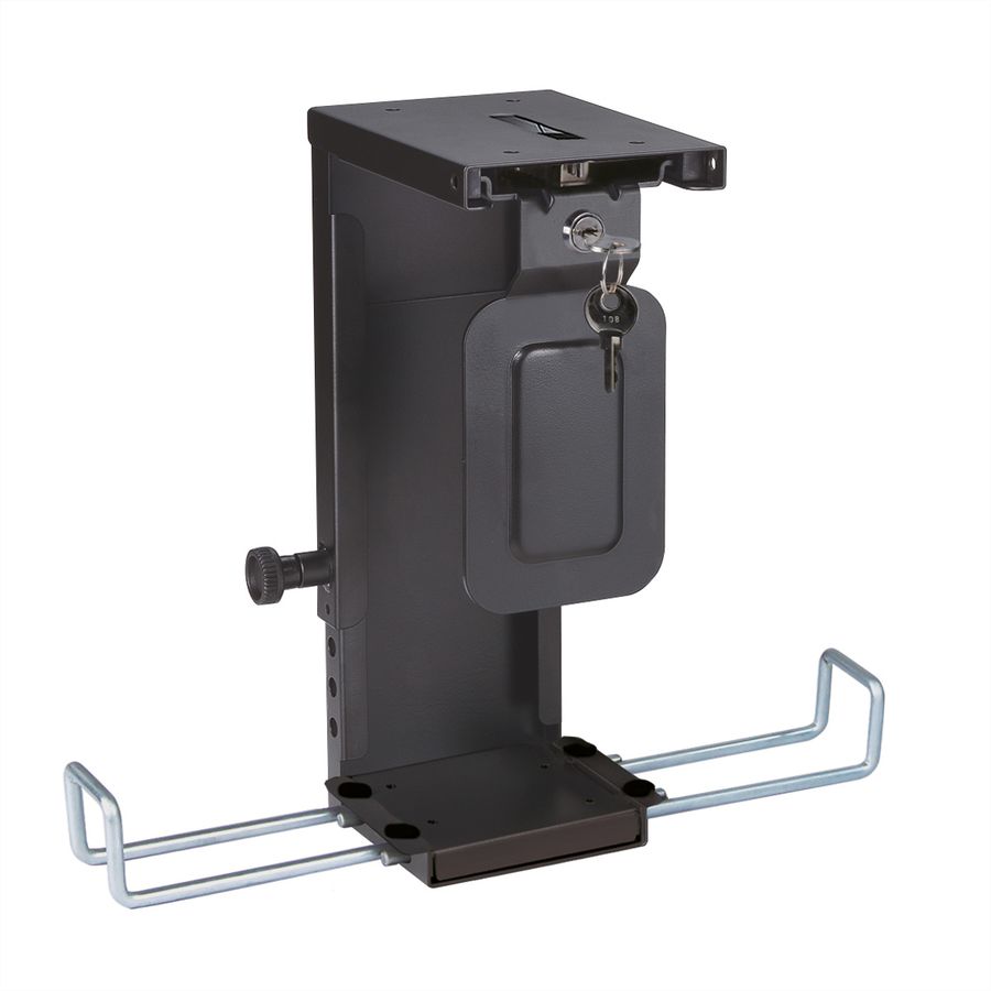 ROLINE Slim/Mini-PC-Halterung, abschliessbar, schwarz
