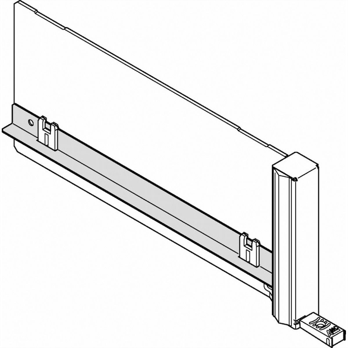 SCHROFF Luftleitblech für Filler-Module ECO mit starrem Griff - LUFTLEITBL.ECO FILLER C 10ST