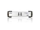 ATEN CS1742 KVM-Switch 2 Ports, DualView VGA, USB, USB-Hub, Audio