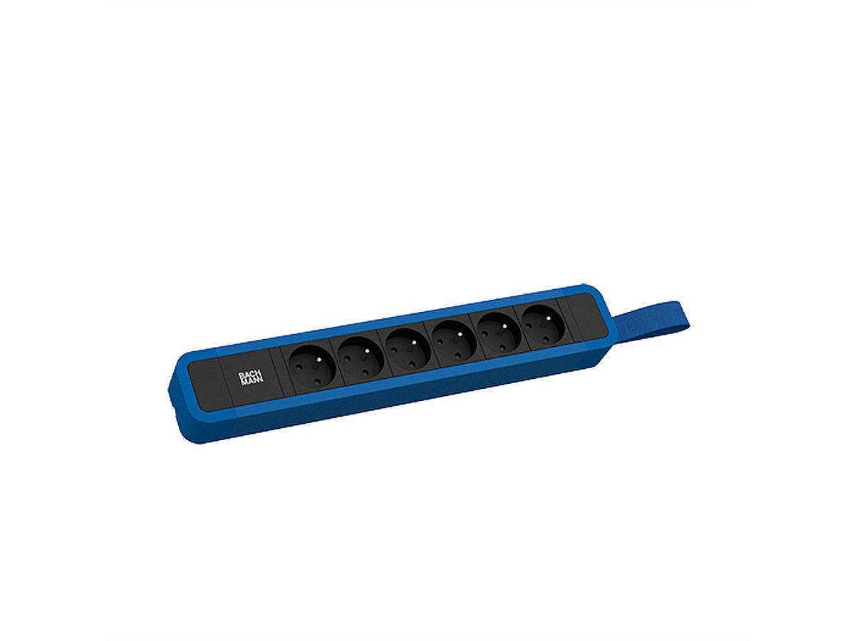 BACHMANN PRIMO 2 6xUTE mit Schlaufe 2,0m CEE7/7 RAL5010