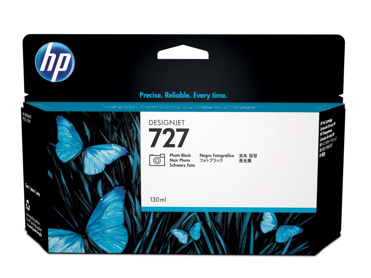 HP 727 Fotoschwarz DesignJet Tintenpatrone, 130 ml