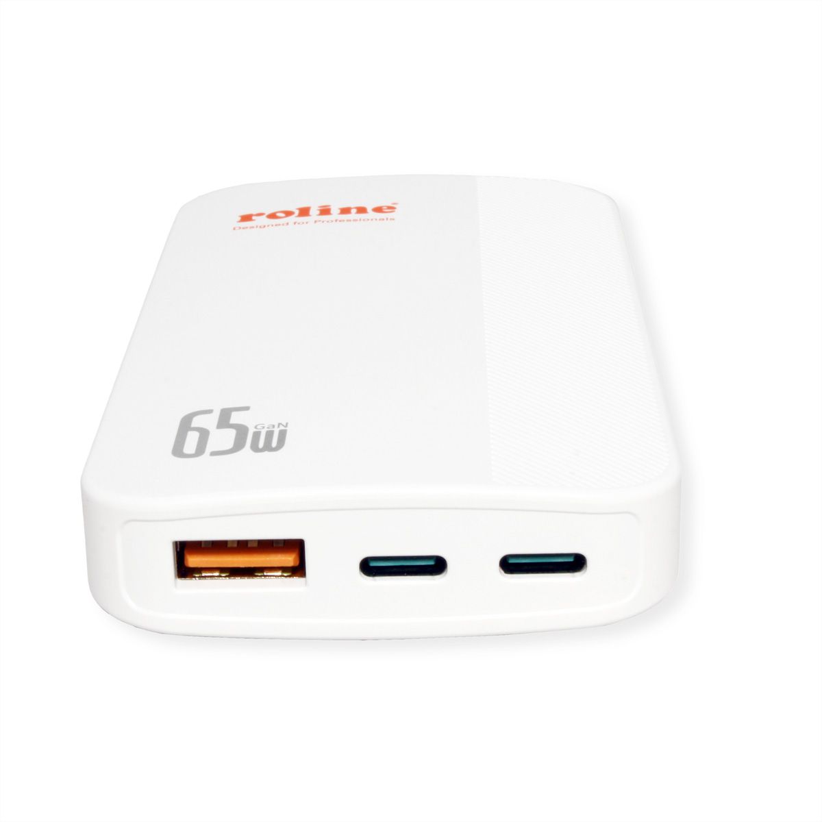 ROLINE USB Charger, schlank, mit klappbarem Euro-Stecker, 65W