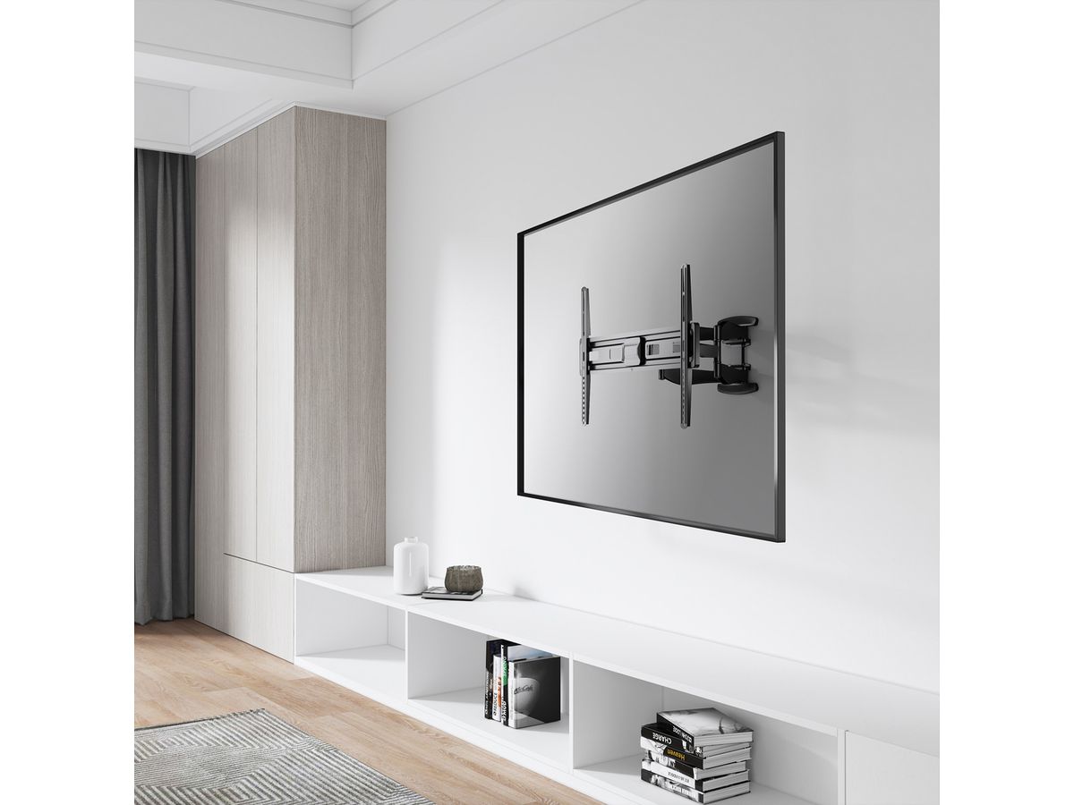 VALUE TV-Wandhalterung, flexibel, elegant, max. 45 kg, schwarz