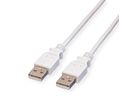 VALUE USB 2.0 Kabel, Typ A-A, weiß, 4,5 m