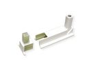 BACHMANN Desk2 Klebesockel-Set, weiß