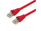 TELEGÄRTNER Patchkabel S/FTP, Kat.6A, LSOH, rot, 8 m