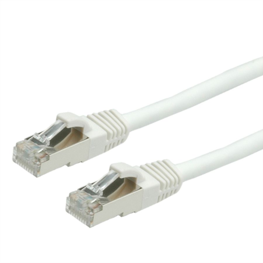 VALUE Patchkabel Cat.6 (Class E) S/FTP (PiMF), LSOH, weiß, 3 m