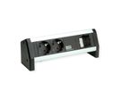 BACHMANN DESK 2xCEE7/3 1xCM GST18, schwarz