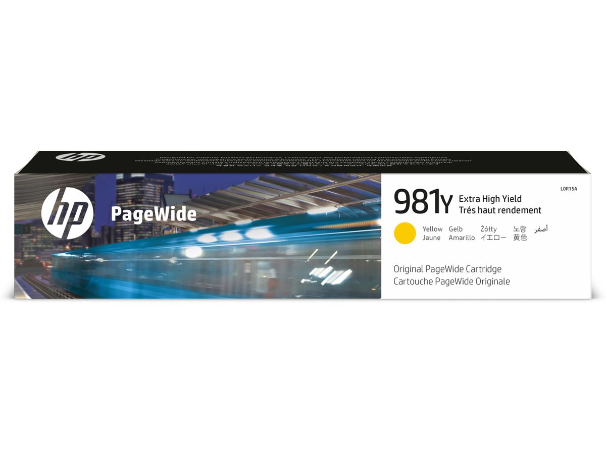 HP 981Y Gelb Original PageWide Druckerpatrone mit sehr hoher Reichweite