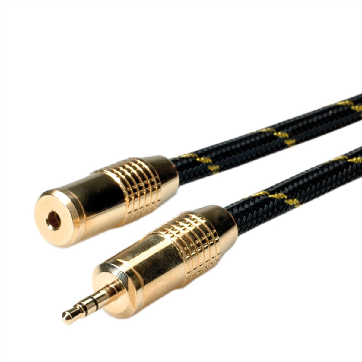 ROLINE GOLD 3,5mm Audio-Verlängerungskabel ST/BU, 2,5 m