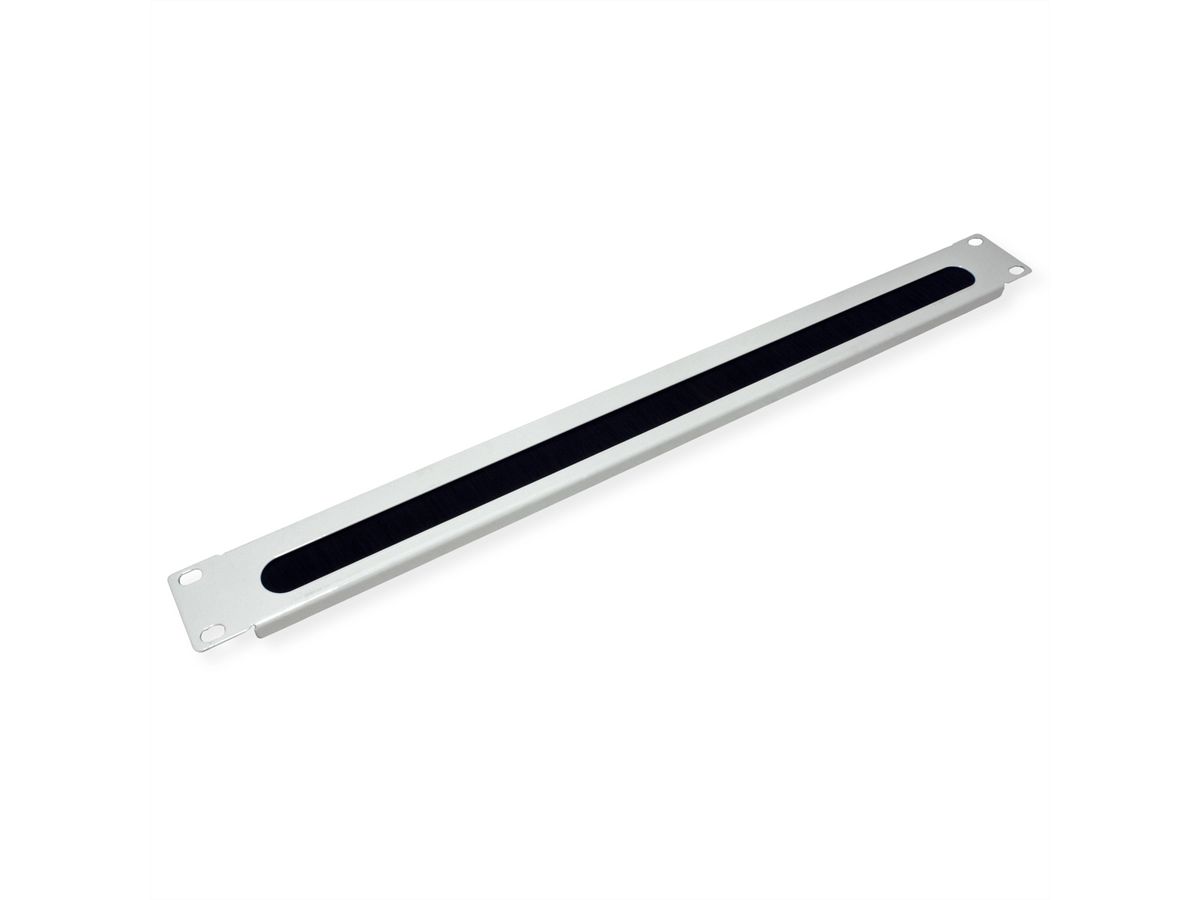 VALUE 19"-Kabeldurchführung 1 HE mit Bürstendichtung, grau
