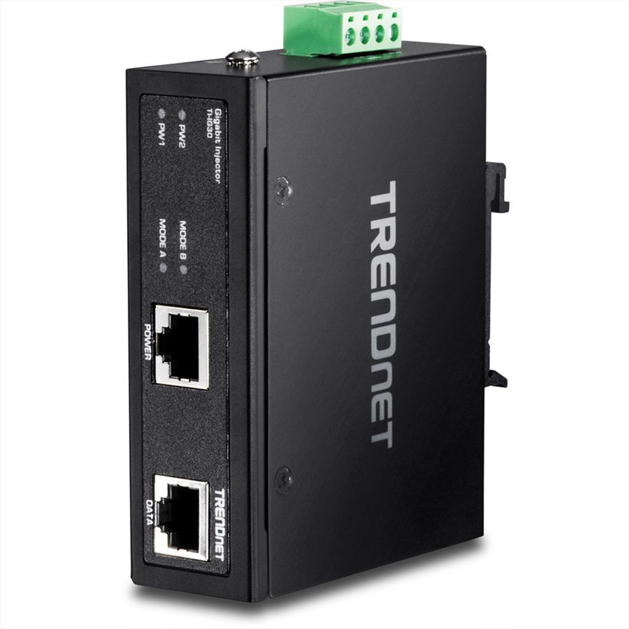 TRENDnet TI-IG30 Gehärteter industrieller Gigabit PoE+ Injektor