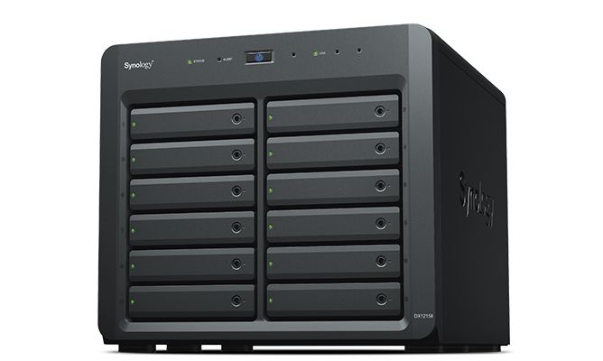 Synology DX1215II Speicherlaufwerksgehäuse HDD / SSD-Gehäuse Schwarz 2.5/3.5"
