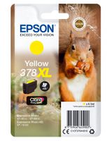 Epson Squirrel Singlepack Yellow 378XL Claria Photo HD Ink