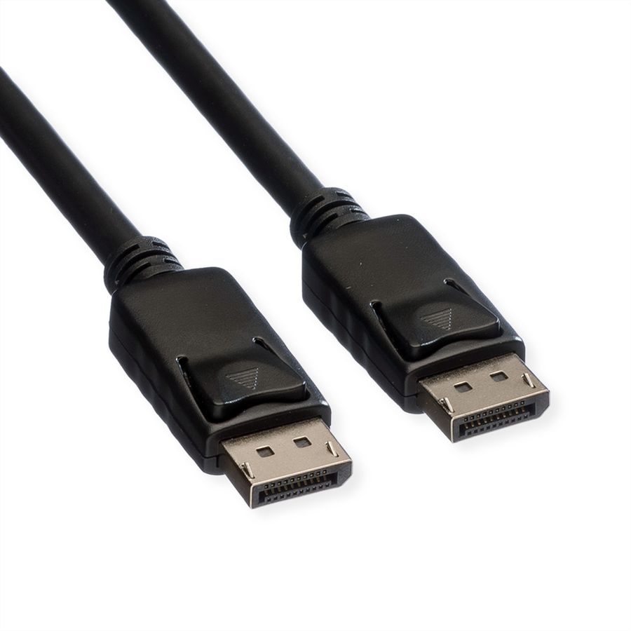ROLINE DisplayPort Kabel, DP-DP, v1.2, ST - ST, TPE, schwarz, 2 m