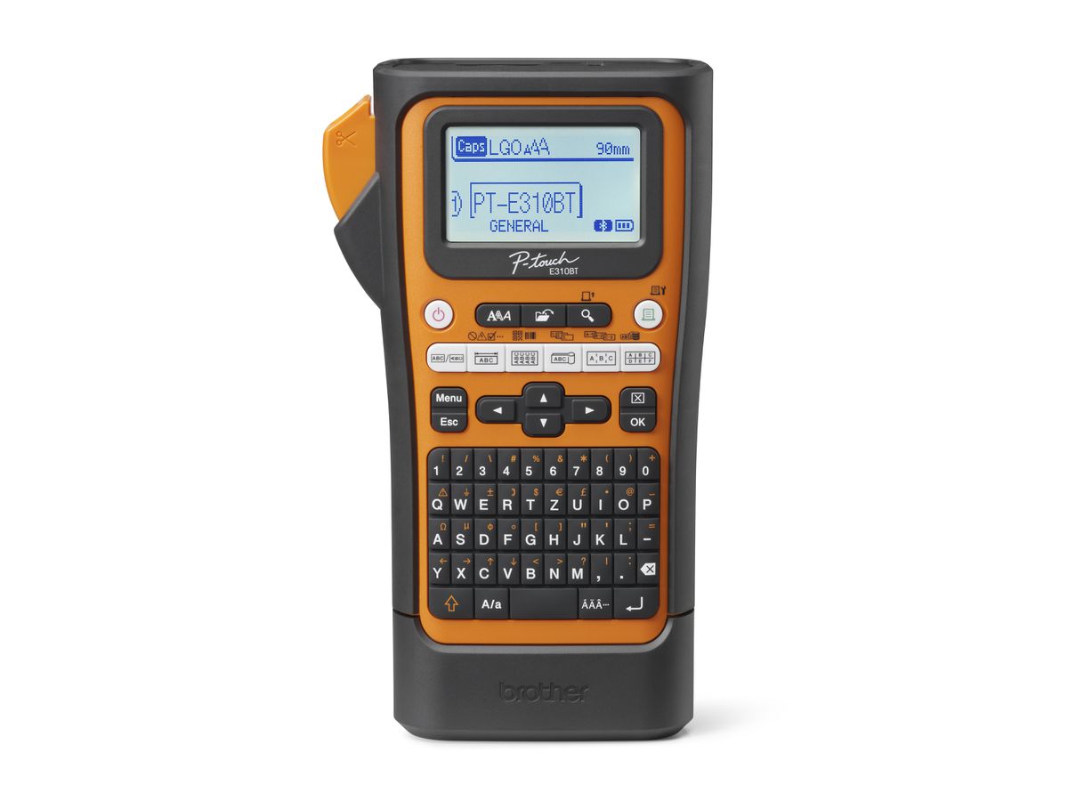 Brother PT-E310BTVP Etikettendrucker Wärmeübertragung 180 x 180 DPI 20 mm/sek Verkabelt & Kabellos HSE/TZe Bluetooth QWERTZ