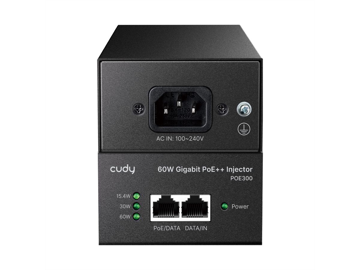 CUDY POE300 60W Gigabit PoE+ Injektor