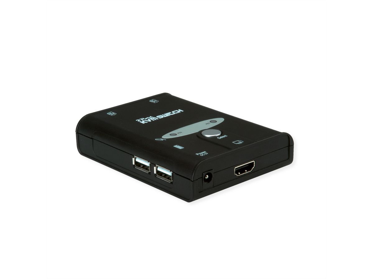 VALUE KVM Switch "Star", 1U - 2 PCs, HDMI, USB